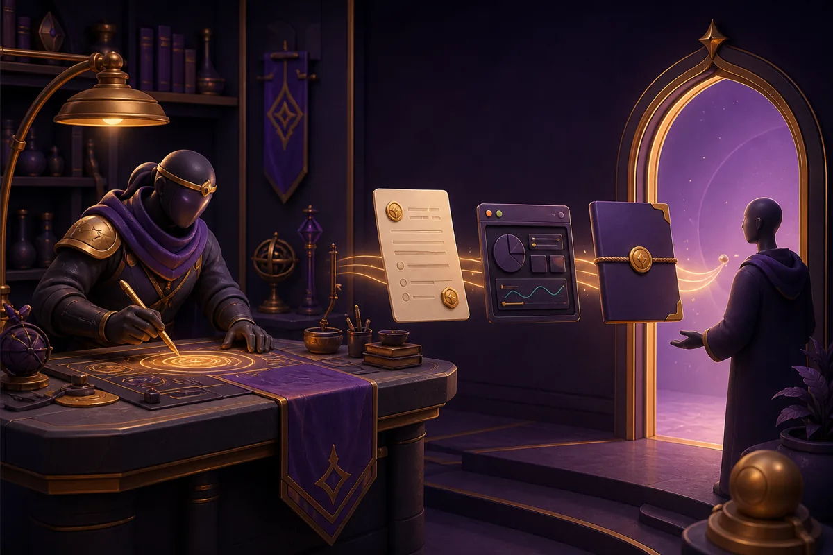 An agentic mercenary completing and delivering documents, software, and research